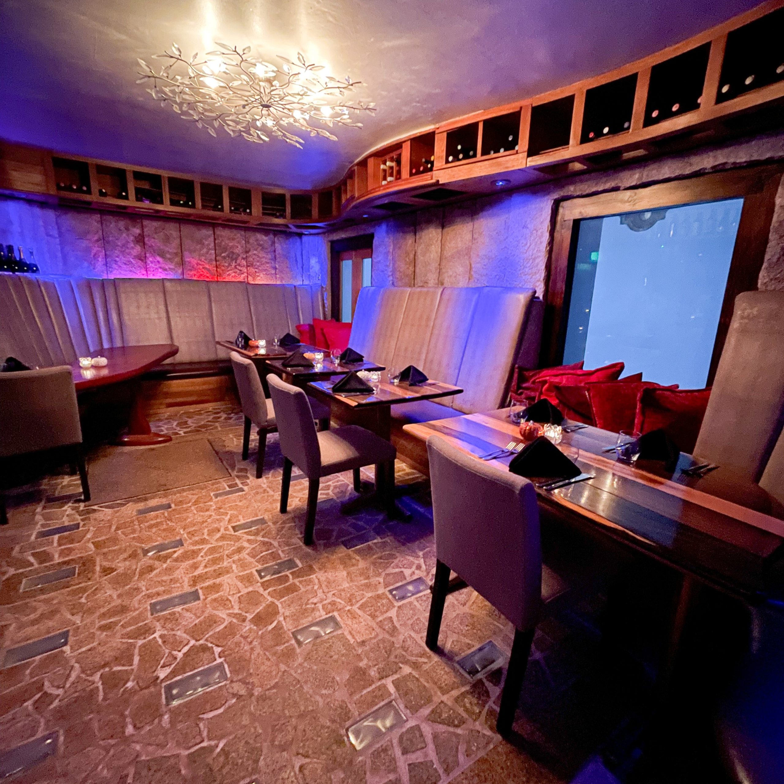 Private dining event at Niche Restaurant in San Juan, Puerto Rico — an intimate celebration in the stone-walled Condado dining room